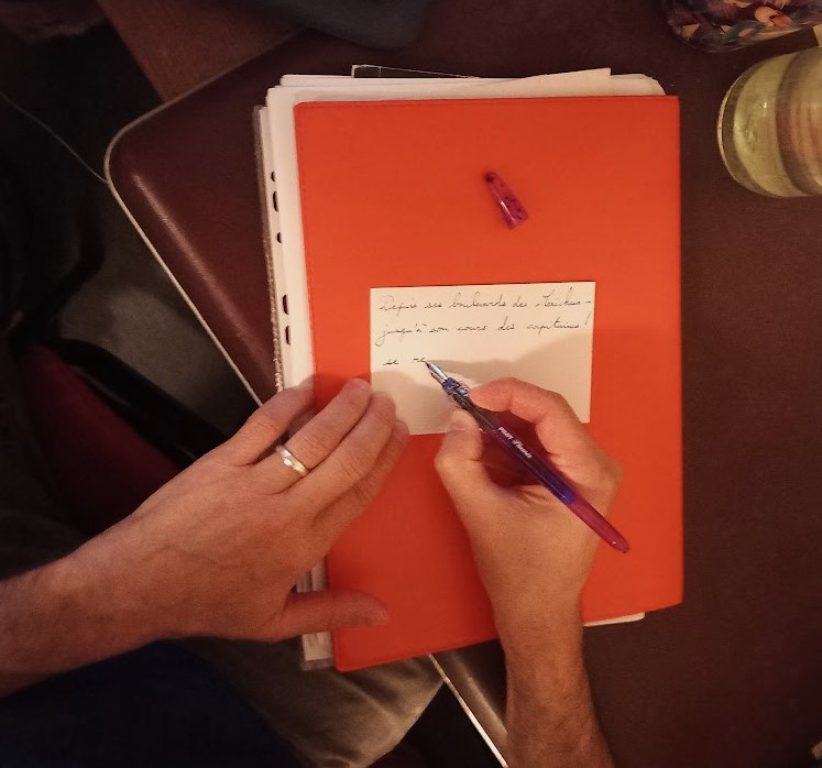 Une quintesse en cours d'écriture